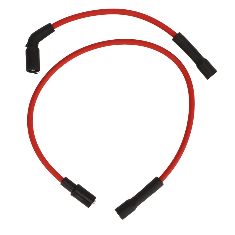 2 Pcs 8mm Spark Plug Wire Set Rubber Sparking Plug