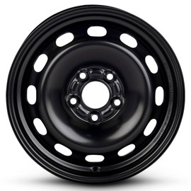 for 2012-2018 Ford Focus 15 Inch Painted Black Rim - OE Direct Replacement - Road Ready Car Wheel