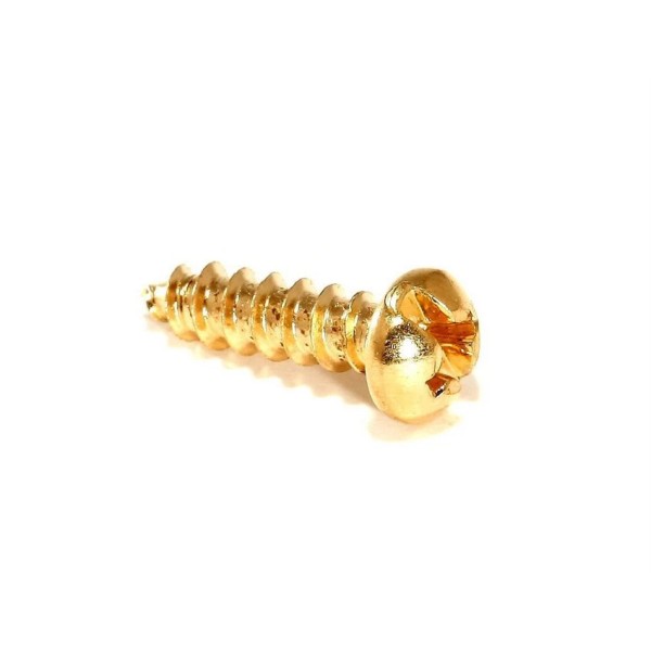 Bohle Innovation Solutions 400 BRASS PLATED #4-1/2" ROUND HEAD SLOTTED