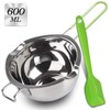 Stainless Steel Double Boiler with Silicone Spatula, Chocloate Metls Pot
