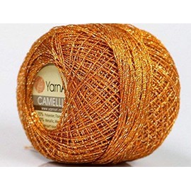 Copper Gold Metallic Braid Thread Camellia #50147-20 Gram