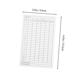 NOLITOY 25pcs Coated Paper Golf Scorecards for Easy Recording and Portable Golf Accessories for Outdoor Sports