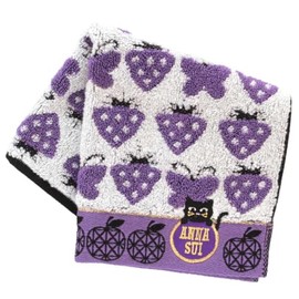 ANNA SUI 109482-0012-02 Towel Handkerchief, Fruit (Purple)