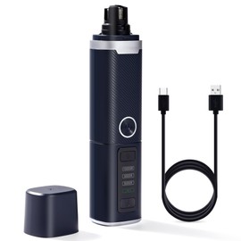 Dukuueie New Upgraded Dog Nail Grinder with LED Lights, 3-Speed Electric Rechargeable Pet Nail Trimmer for Small Medium Large Dogs (Blue)