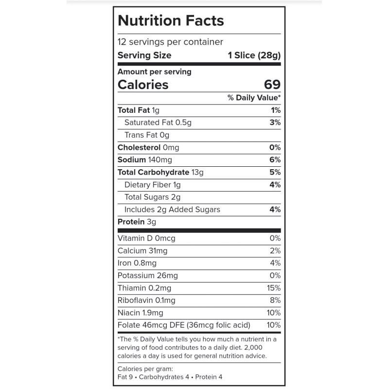 LEWIS BUTTER SPLIT TOP HALF LOAF
