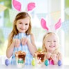 FYSUIMU 60Pcs Easter Plastic Cups with Lids and Straws Colorful
