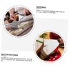 ABOOFAN 3pcs Stainless Steel Griddle Scraper with Handle Versatile Steak