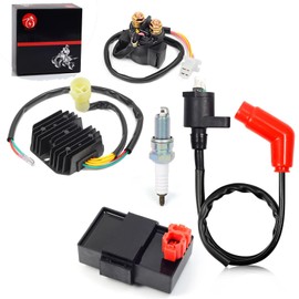 CDI Box Ignition Coil Voltage Regulator Rectifier Relay Kit Compatible with Honda FourTrax 300 TRX300 TRX300FW 1994-1997 30410-HM5-505