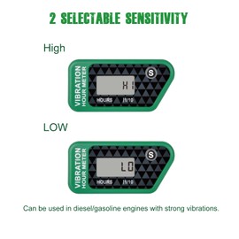 YOOREAL Vibration Hour Meter,Maintenance Hours for Gas Diesel Engine Powered Generator Compressor Motorcycle Snowblower Trailer Motor Grader Pressure Washer