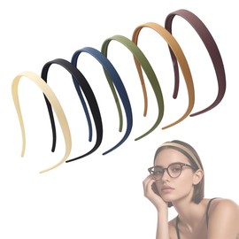 6 Stück Haarkamm Haarband Kunststoff Stirnband Make Up Haarreif für Sport Fitness Tägliches für Damen Und Mädchen,haarreifen damen,Kunststoff Stirnbänder mit Zähnen Dünne, Haarbänder Stirnbänder