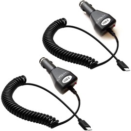 Fast 20Watt (2Pack) Quick Car Charger Compatible with DJI Osmo Pocket Plus Full Heavy Duty 3Amp Original - Vehicle Verified, UL, Verified!