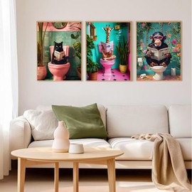 Diamond Art Kits for Adults - 6 Pack Funny Animals Diamond Painting Kits for Adults, 5D Round Full Drill Gem Art, Paint by Diamonds Pictures DIY Crafts Kits 12x16 inch