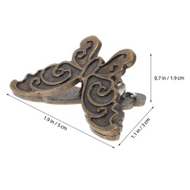 SHINEOFI Vintage Butterfly Metal Book Clip 4pcs Butterfly Clips Decorative Metal Binder Clips Paper Binder Clip Paper Metal Journal Clip Notebook Accessories
