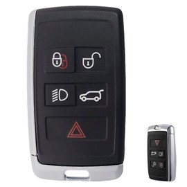 5 Buttons Key Fob Case Cover For Land Range Rover Discovery Sport Evoque Velar L405 Jaguar XF XJ Car Key Key Shell Cover (Car Key Case)