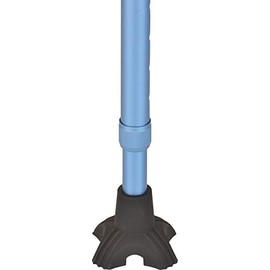 NOVA Cane Tip, Small Quad Tip with Rubber Grip Traction for Walking Cane, Size is 3” x 3”, Fits all ¾” Diameter Canes