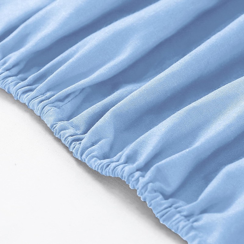 CHARKHAH Polycotton Fitted Sheet for Single Double King Super King
