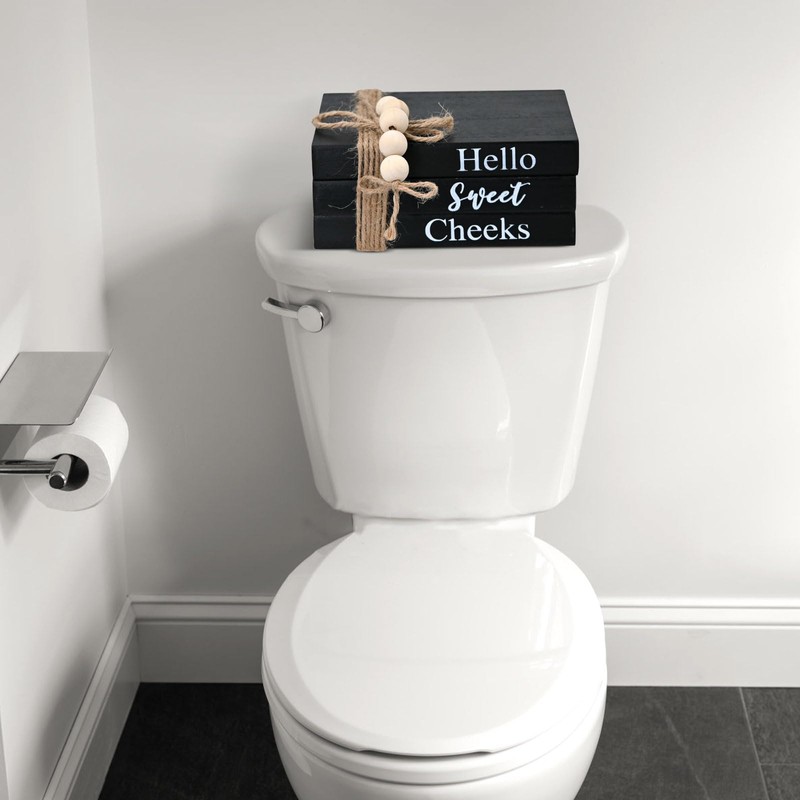 Bathroom Shelf Decor Farmhouse Funny Bathroom Decor Signs,3D Round Shiplap