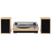 Crosley CR6043A-NA Brio Bluetooth Turntable Shelf System with Included Speakers,