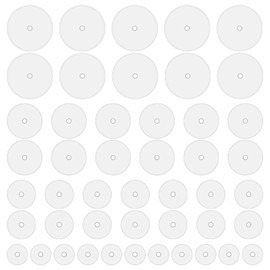 No Pull Piercing Disc 200 Pcs Clear Piercing Disc For Piercing Bump 5/7/9/12mm Silicone Piercing Discs Pad Plastic Disc Pads Stabilizer Earlobe Support Patches Silicone Earring Backs 4 Sizes