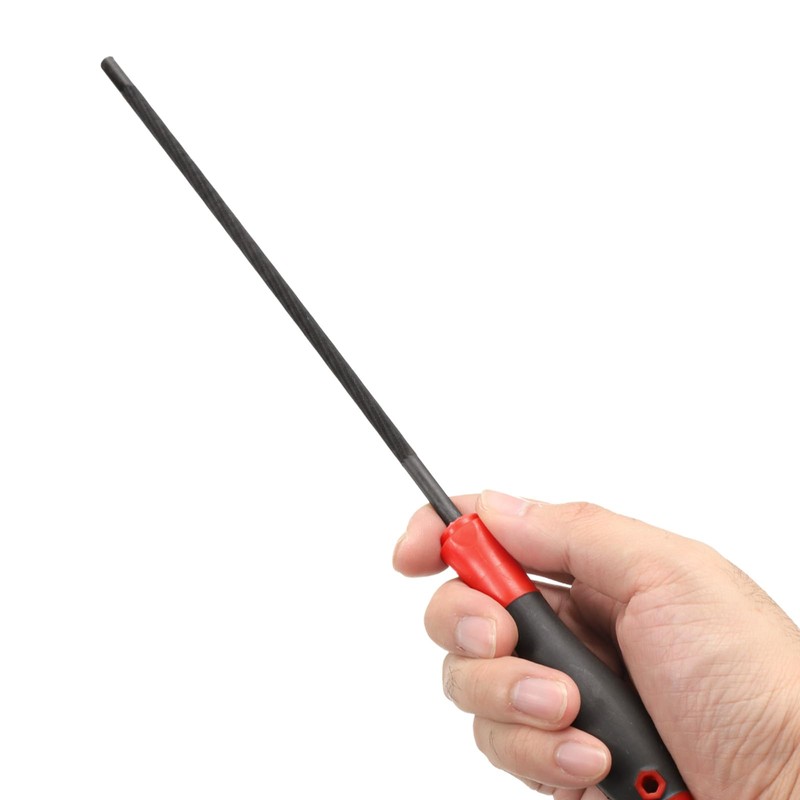 sourcing map Chainsaw File, 4mm (5/32-inch) Round Sharpening Files Tool