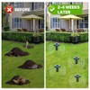12 Pcs Tirgo Mole Repellent Solar Powered for Lawns Snake