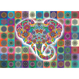 Elephant Mandala Jigsaw Puzzle -1000 piece Jigsaw puzzle by Mystic Craft Puzzles