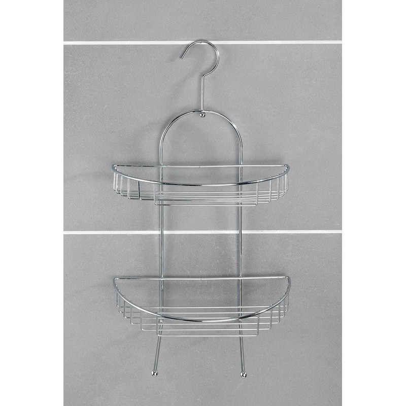 Wenko 15887100 Exclusive shower caddy Kuopio semicircular shower rack, 2