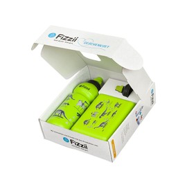 Fizzii Dino Gift Set Lunch Set (600 ml Drinking Bottle + Lunch Box + Replacement Drinking Cap in High-Quality Gift Box)