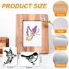 JSRQT 12Pcs Spring Stencils for Painting on Wood Craft Canvas