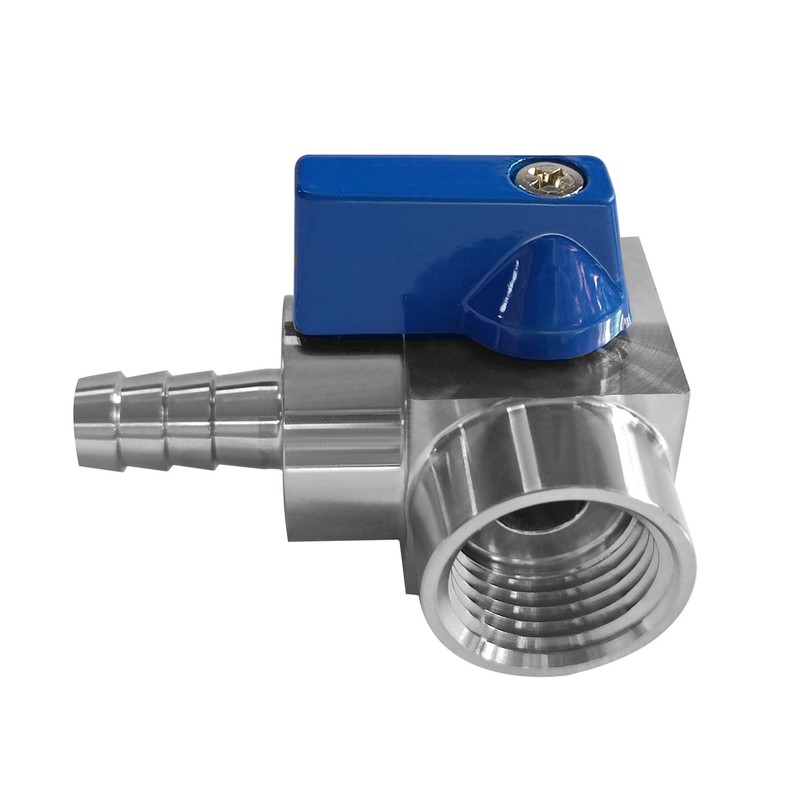 Beduan Stainless 3/8" Barbed x 1/2" NPT Female 90 Degree