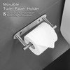 Movable Toilet Paper Holder Brushed Roll Holder, Paper Towel Holder