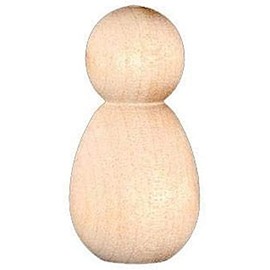 Pinehurst Crafts Unfinished Wood Peg Dolls, Wood Bee / Baby, 1-1/4-Inch, Pack of 20 PegDoll_Bee_20pk