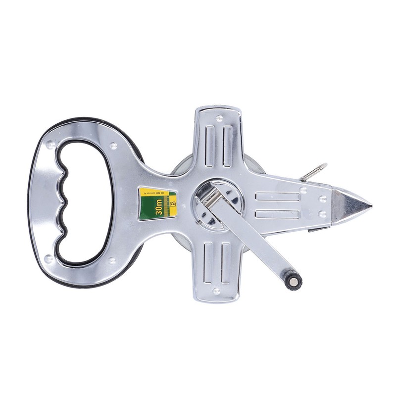 30m Portable Stainless Steel Frame Ruler Thick Durable Hand Operated