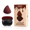Jessup Foundation Brush with Makeup Sponge Black Makeup Brush with