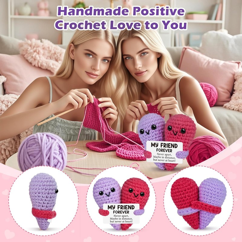 Evadollina Positive Gifts, Gift for Best Friend, Heart Decor, Emotional