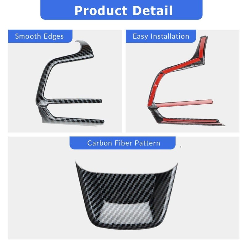 INTGET Center Console Steering Wheel Panel Cover for Toyota Grand