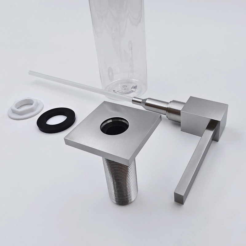 All Brass Built in Soap Dispenser for kitchen sink Brushed