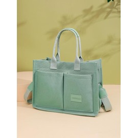 Summer Everything Tote Bag for Women, Plain/Cherry Pattern Work Bag, Makeup Bag, Everyday Bag, Trendy Versatile Work Tote Bag, Girl Large Beach Bags Gift, Fall Outfits, Fall Freshness Fall Outfits:_Curry_Please Refer To The Pictures for Dimensions