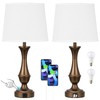 Touch Lamps for Bedrooms Set of 2 - Nightstand Table
