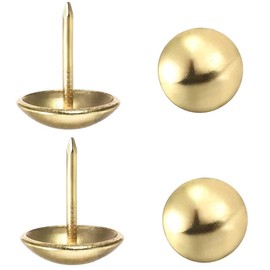 Upholstery Tacks,100pack,Nailhead Decorative Trim, Furniture Tacks for Sofa, Chair, Bed and Other Furniture (Gold)