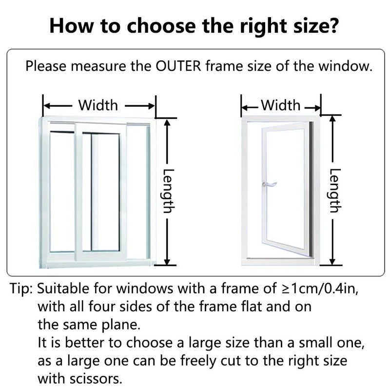Magnetic Window Screen, 0.6 * 1.0m/1.9 * 3.3ft Polyester Screen