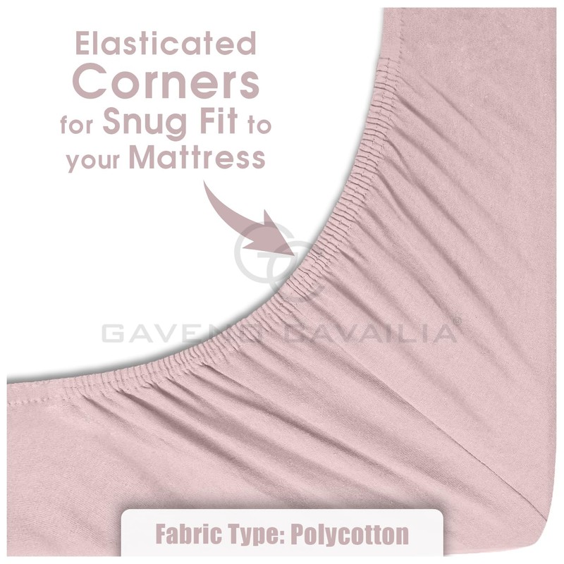 GC GAVENO CAVAILIA Percale Fitted Sheet | Ultra Soft Plain