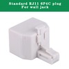 2+1Pack 2pcs Phone Jack Splitter RJ11 6P4C Male to Females
