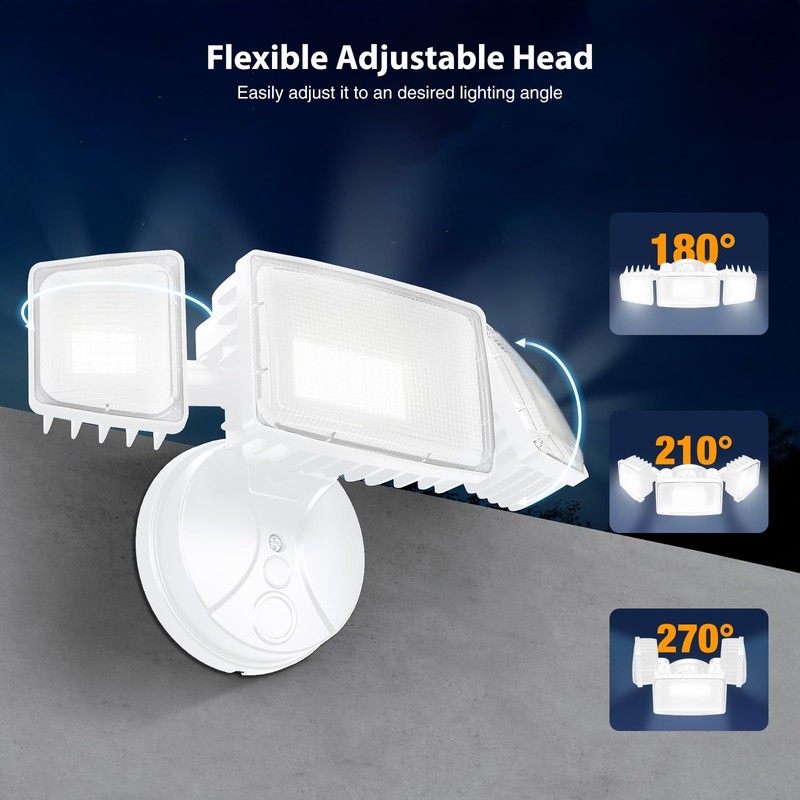 Onforu 80W 9000LM Flood Lights Outdoor, Brightness Security LED Flood