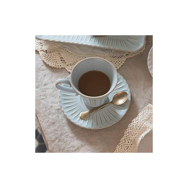 Yamani 42190468 Cup Saucer, Light Blue, 7.8 fl oz (200