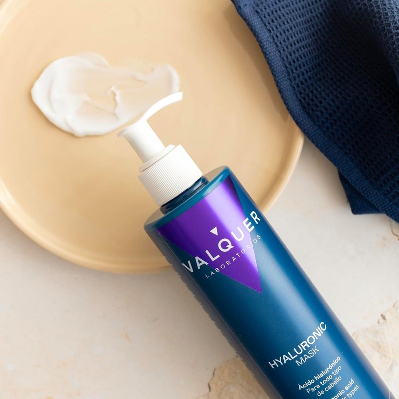 VALQUER Pack Shampoo y Mascarilla Ácido Hialurónico 1 L +