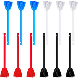 12 Pieces Epoxy Mixer Attachment for Drill Helix Paint Mixer Reusable Paint Stirrers Drill Attachment for Resin for Jewelry Resin Casting Molds (Red, Blue, Black, White)