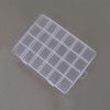24-Compartment Multi-Purpose Storage Case for Nail Art Parts, Stones, etc. 06 4ea