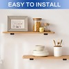 6 Pack Shelf Brackets 12cm, Stainless Steel Floating Shelf Bracket,