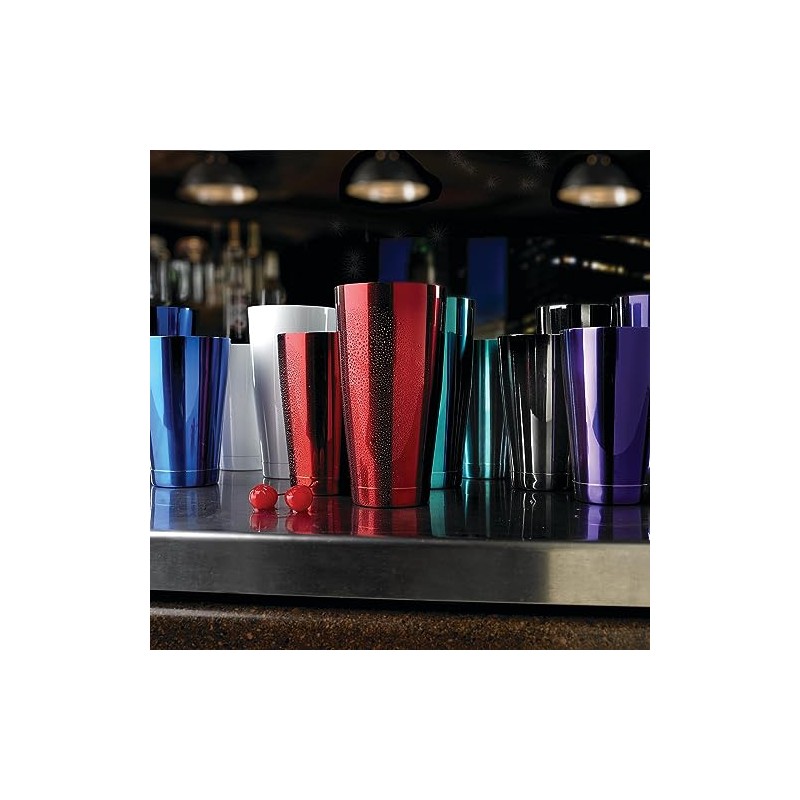 Barfly Cocktail Tin, Small 18 oz (532 ml), Red